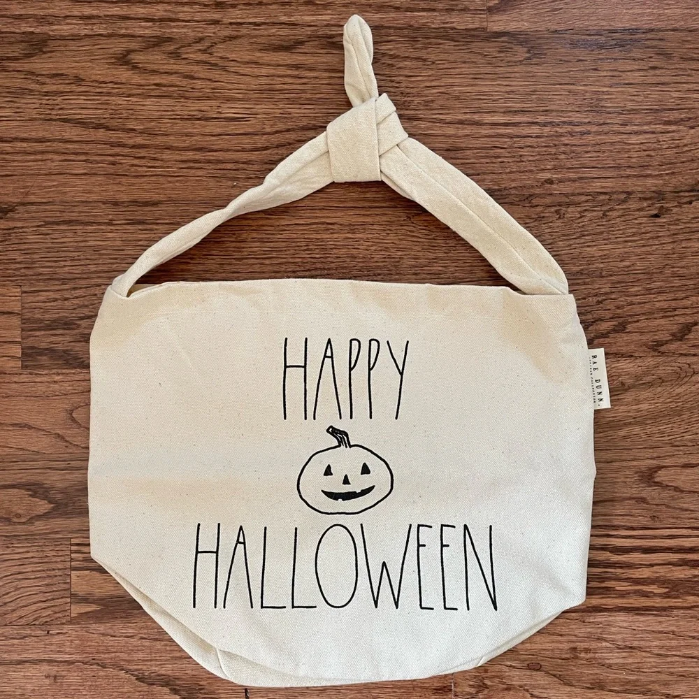 NWT Rae Dunn Happy Halloween Canvas Tote Bag